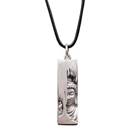 Buddha Stones Tathagata Buddha Strength Protection Amulet Lucky Style Pendant Necklace