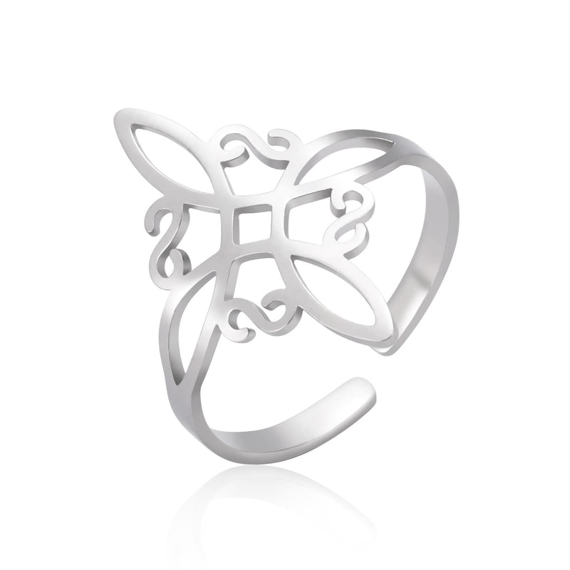 Witches Knot Shield Ring