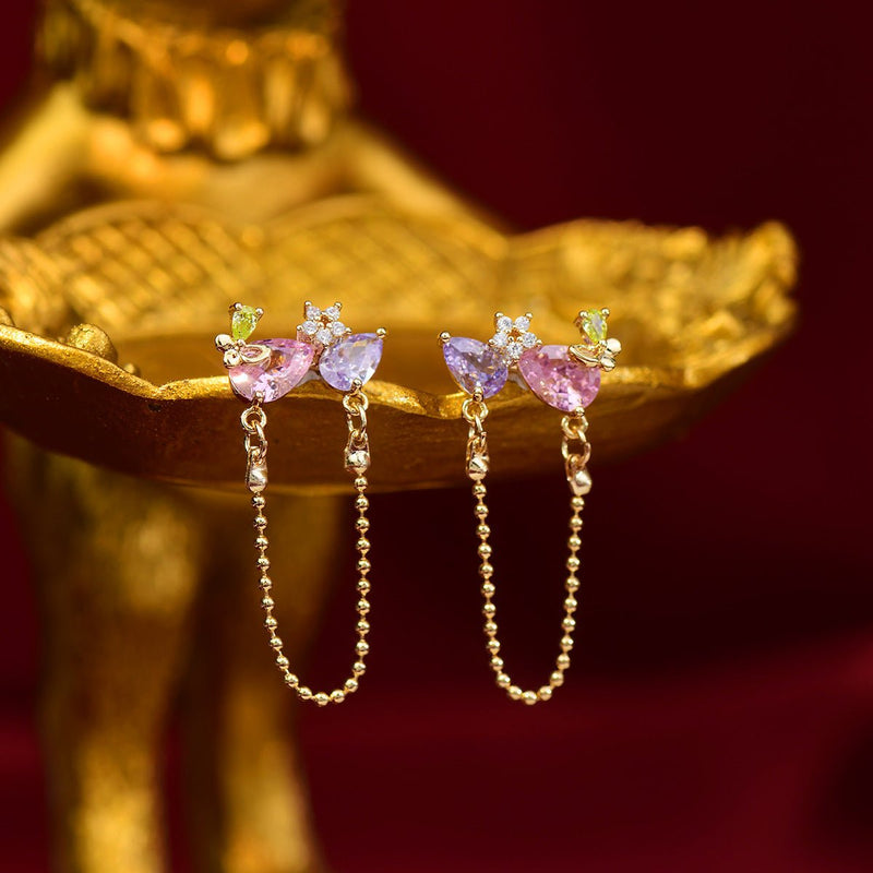 Brooklyn Flower Butterfly Earrings