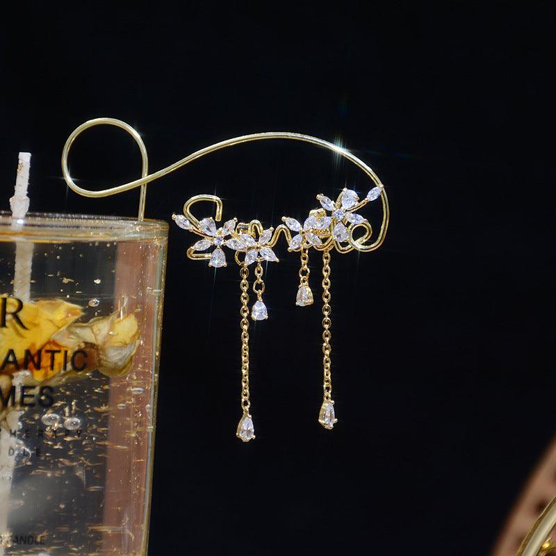 Jenny Flower Drop Earrings (gold/silver)