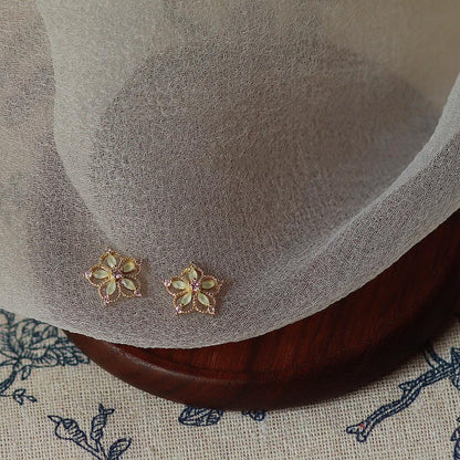 Mira Flower Stud Earrings