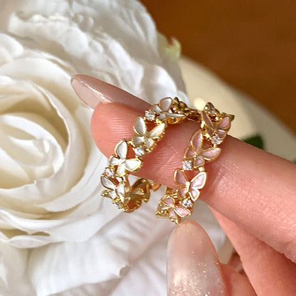 Fluttermist Ring in Pink