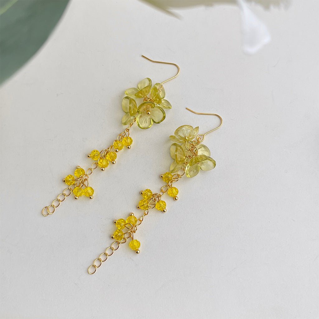 Golden Wisteria Drop Earrings