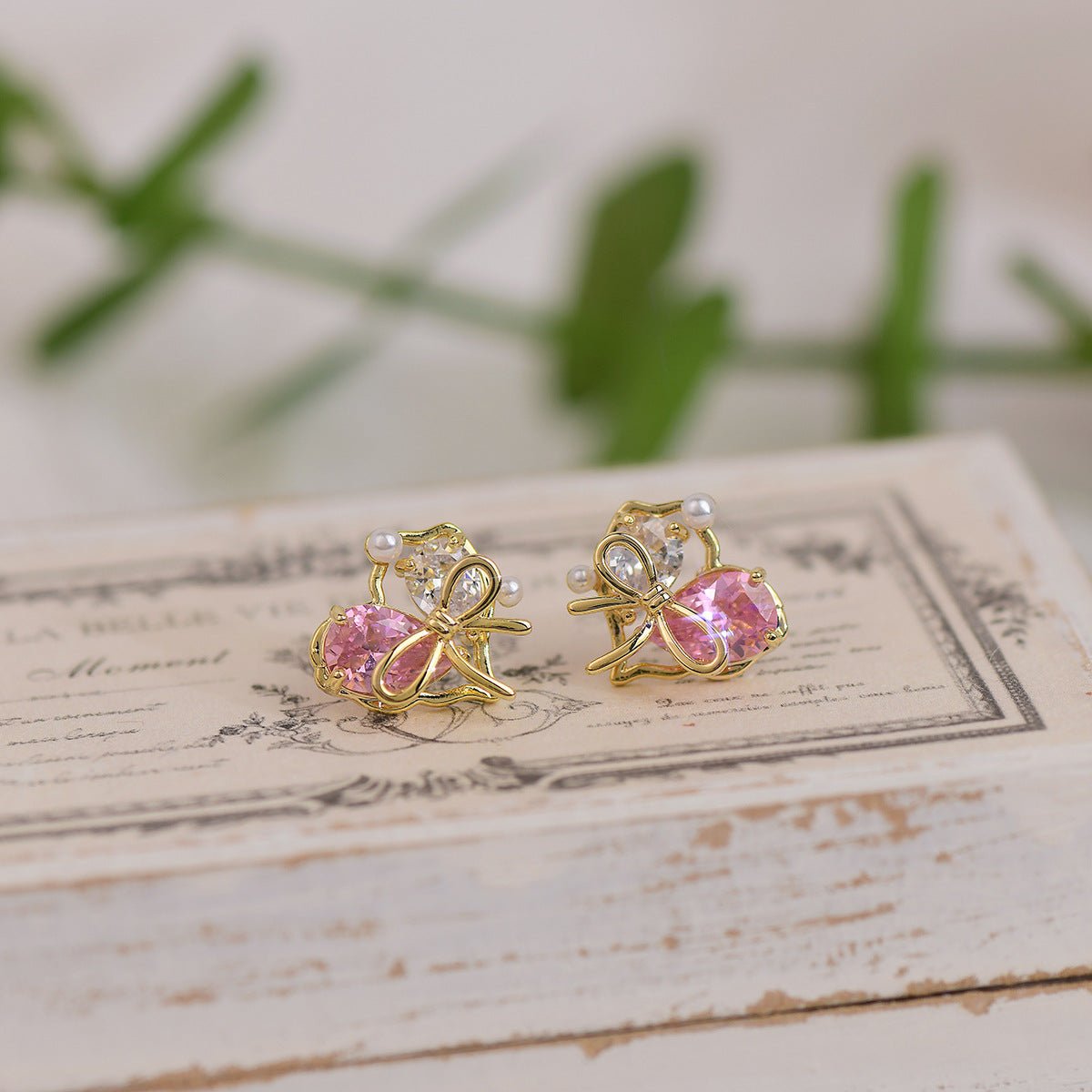 [sample ] Samantha Heart Stud Earrings