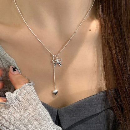 Heartstring Bow Necklace