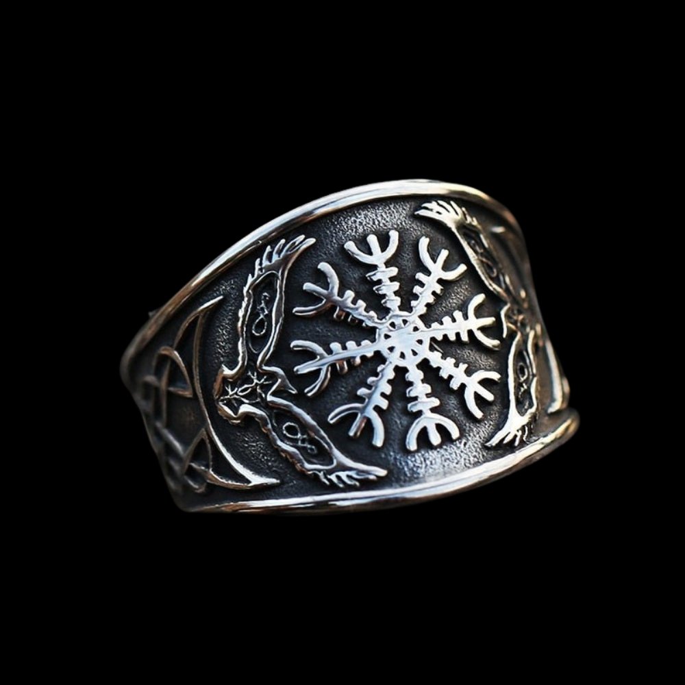 Helm of Awe Raven Ring