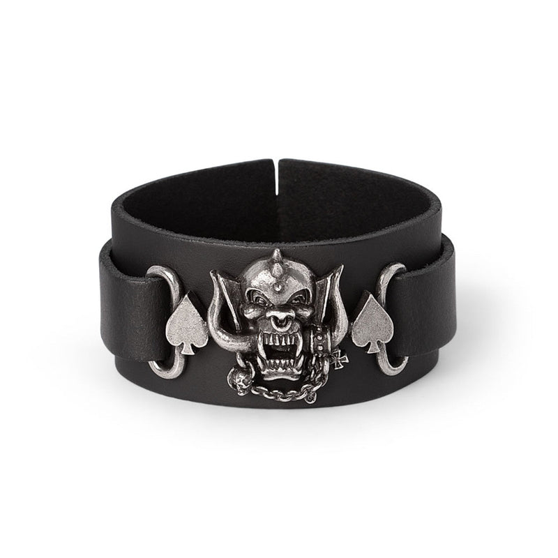 Motorhead Warpig Leather Wrist Strap Bracelet by Alchemy Gothic