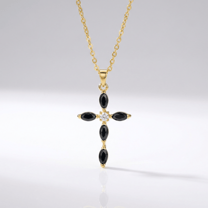 Colorful Zircon Cross Necklace
