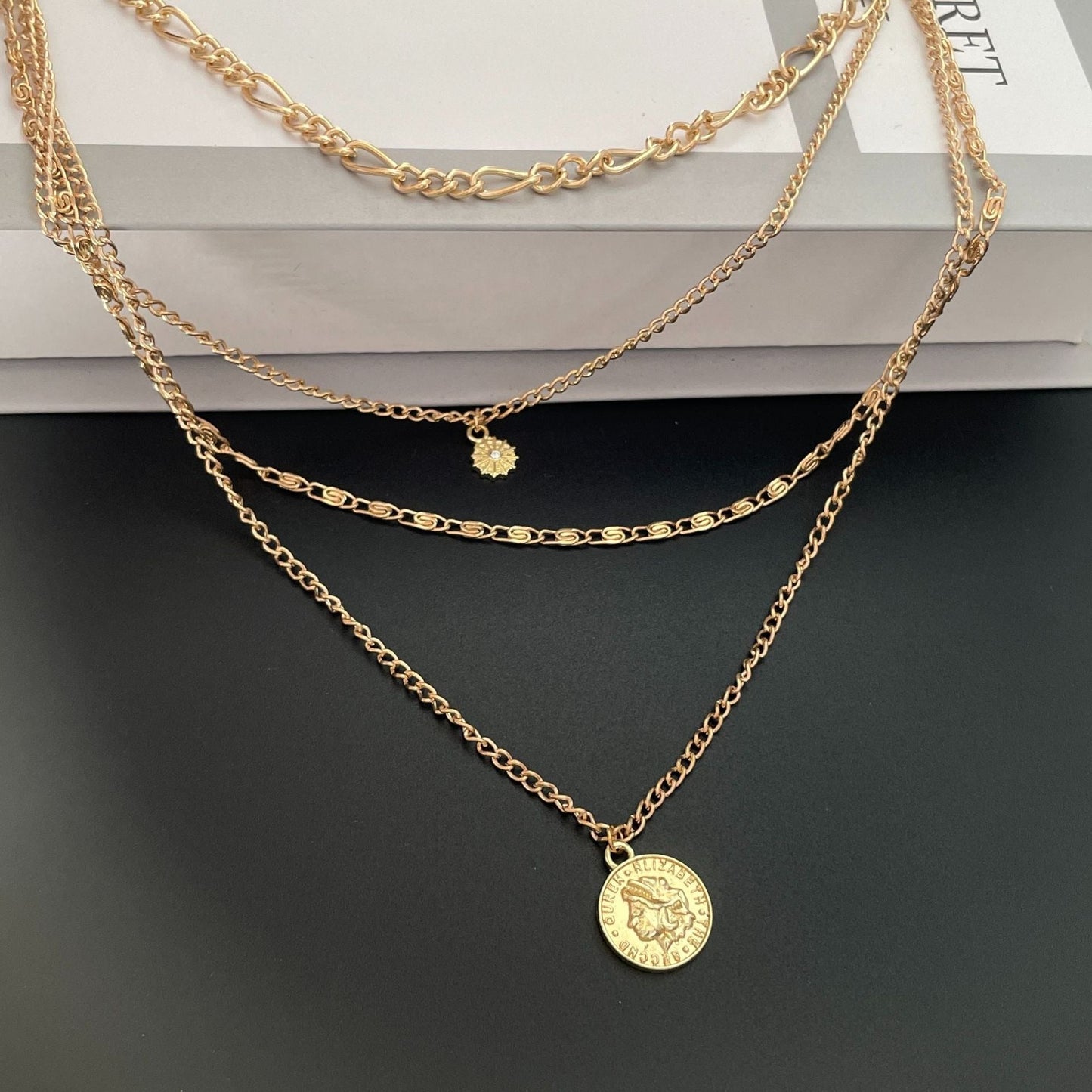 Mayte Layered Medallion Necklace