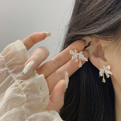 Iris Earrings in Silver
