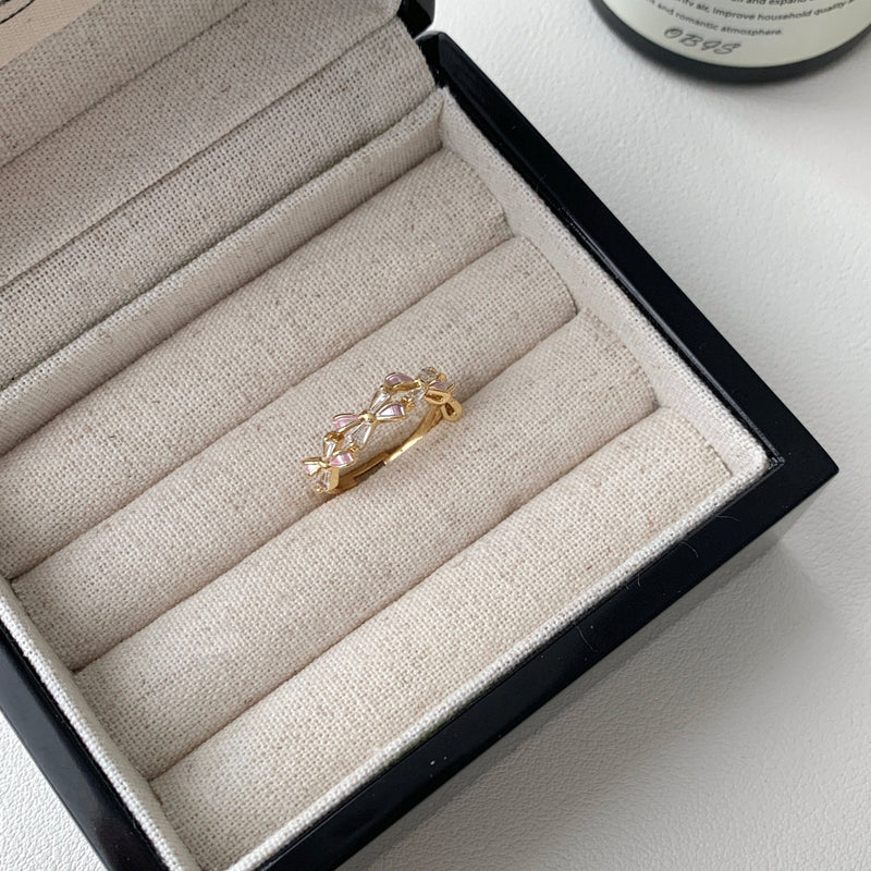 Lavender Bow Ring