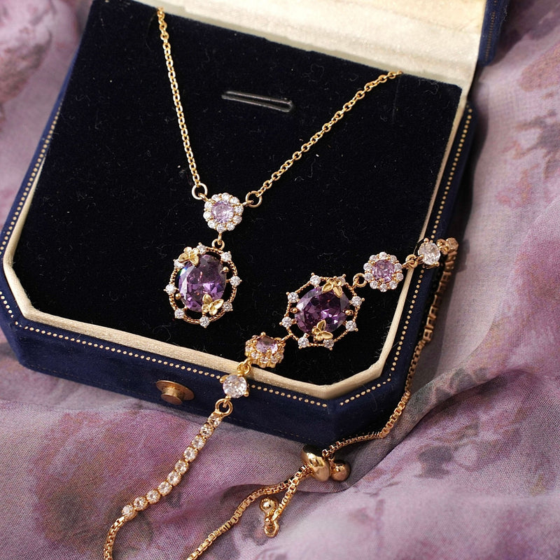 Lilac Butterfly Bracelet