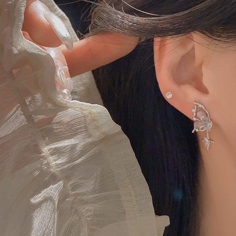 Lilac Butterfly Earrings