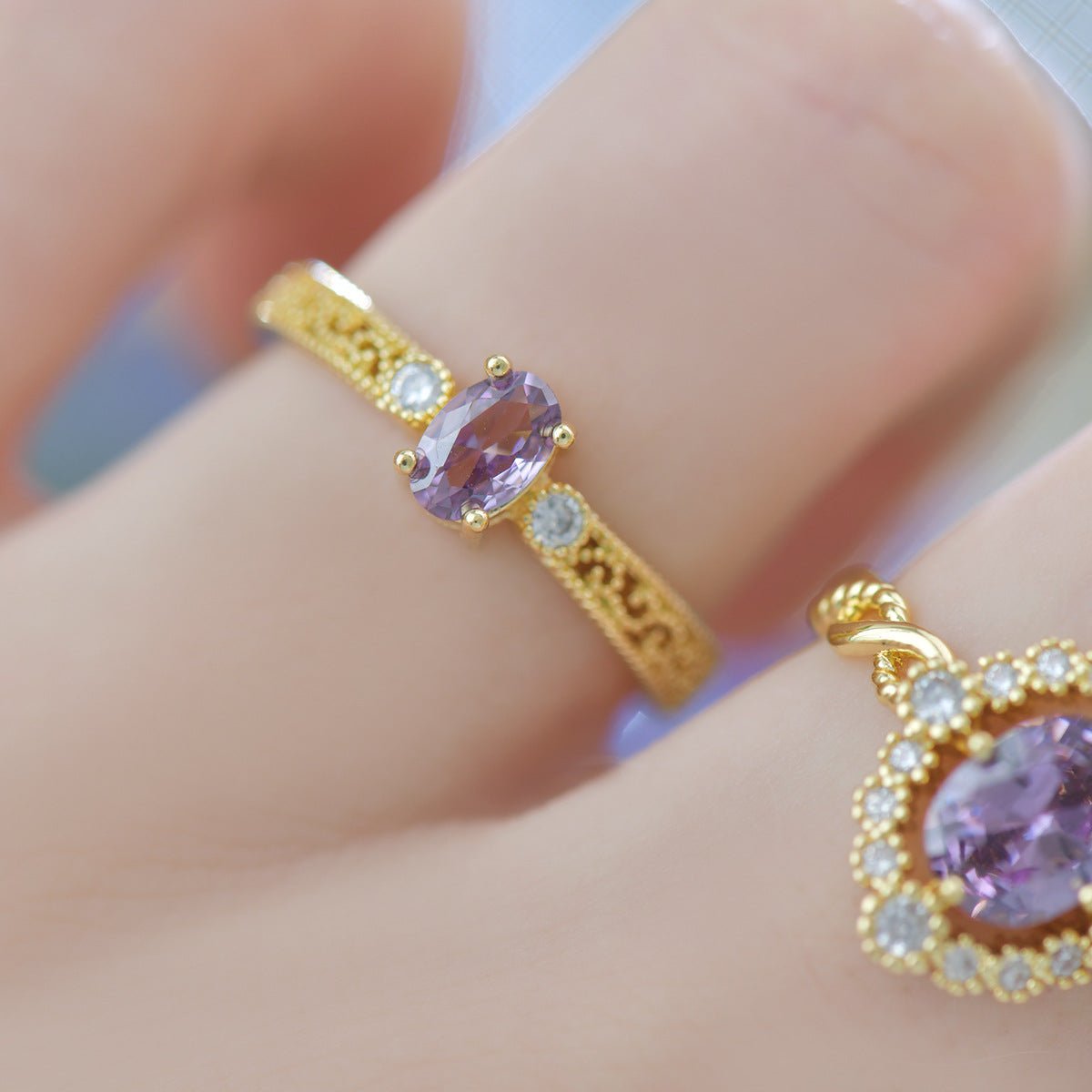 Lilac Grace Ring