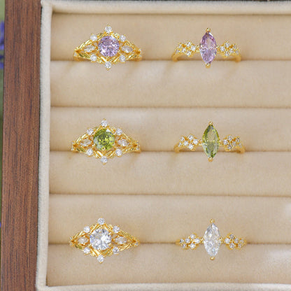 Lilac Veil Ring
