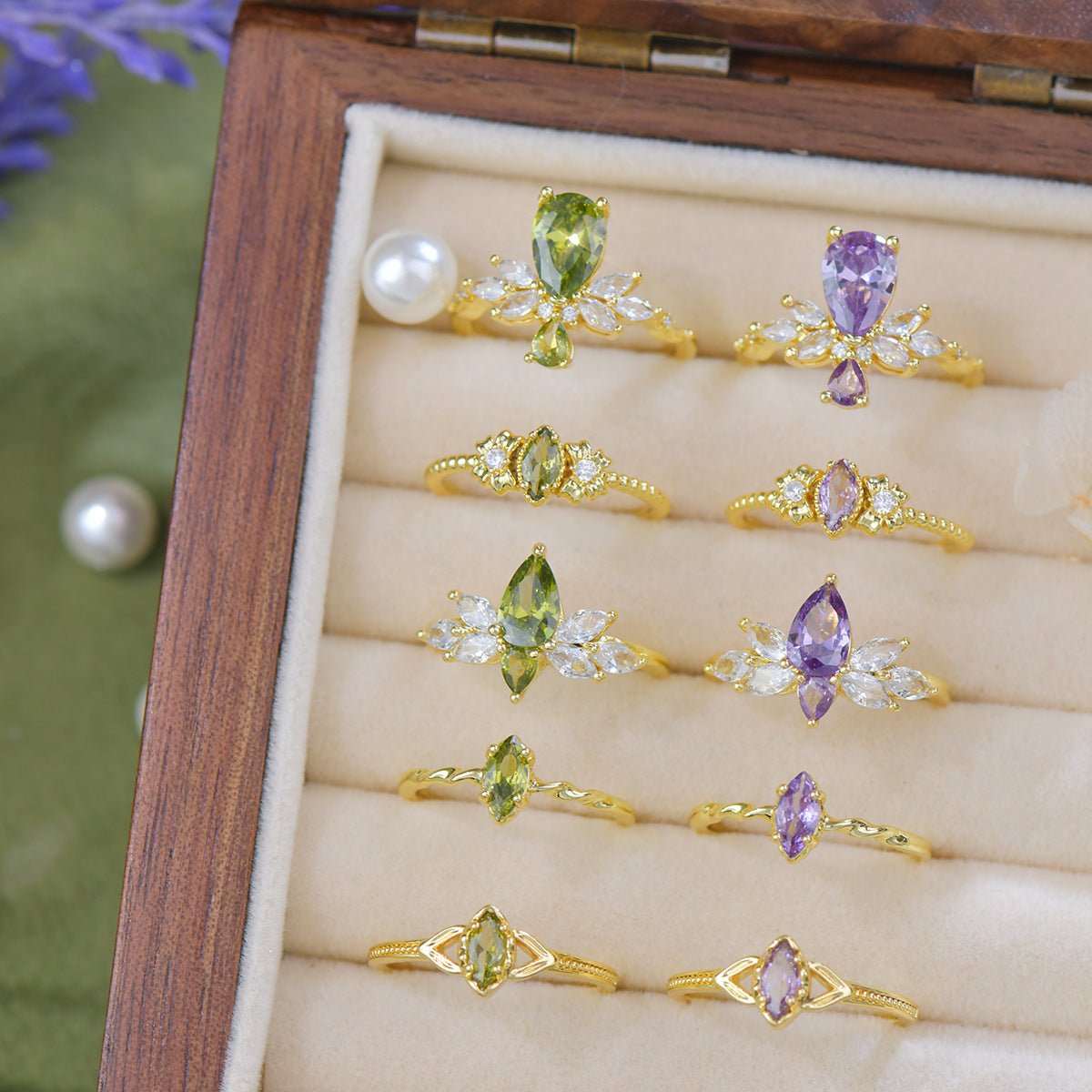 Lilac Vine Ring