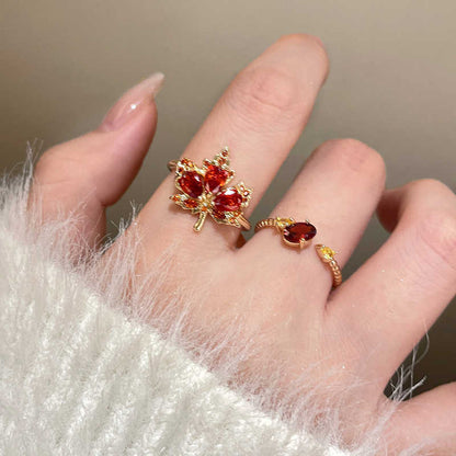 Maple Leaf Ring