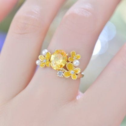 Marigold Citrine Ring