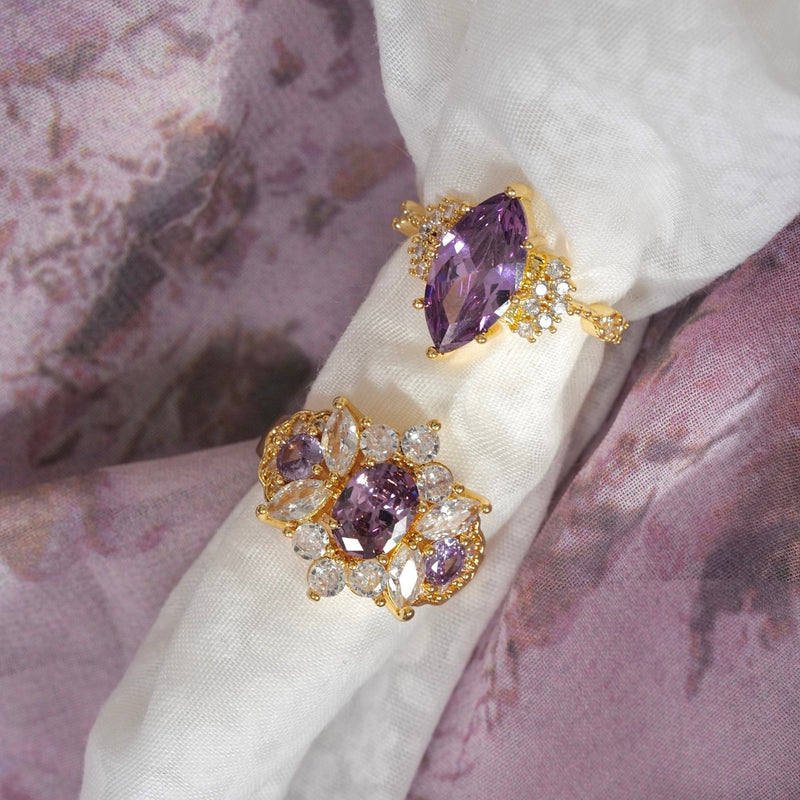 Marquise Amethyst Ring