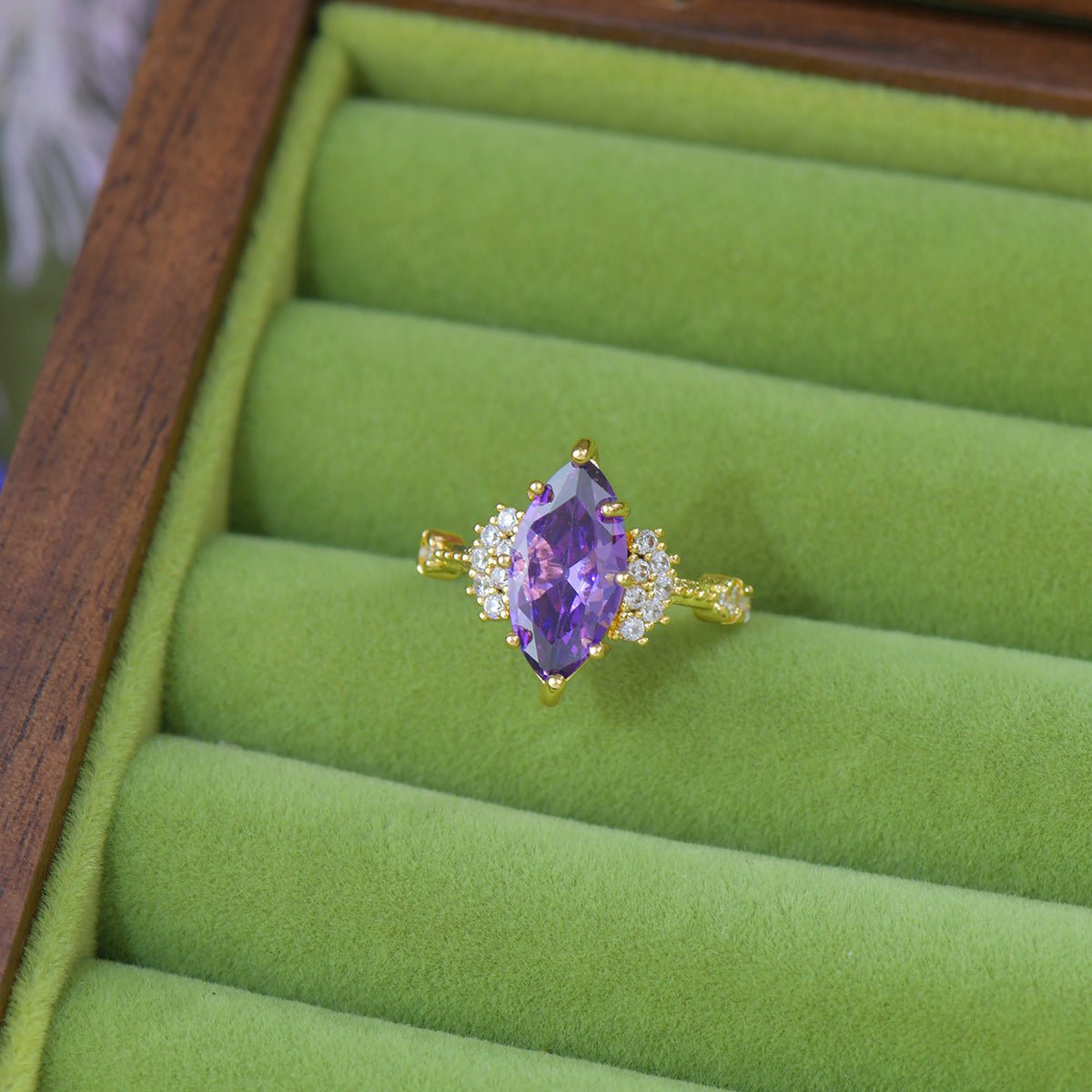 Marquise Amethyst Ring