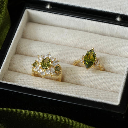 Marquise Peridot Ring