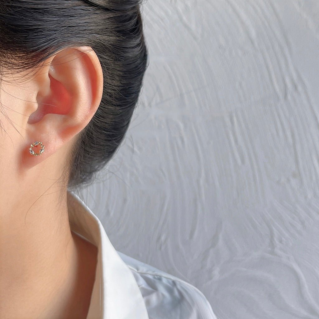 Mini Wreath Stud Earrings