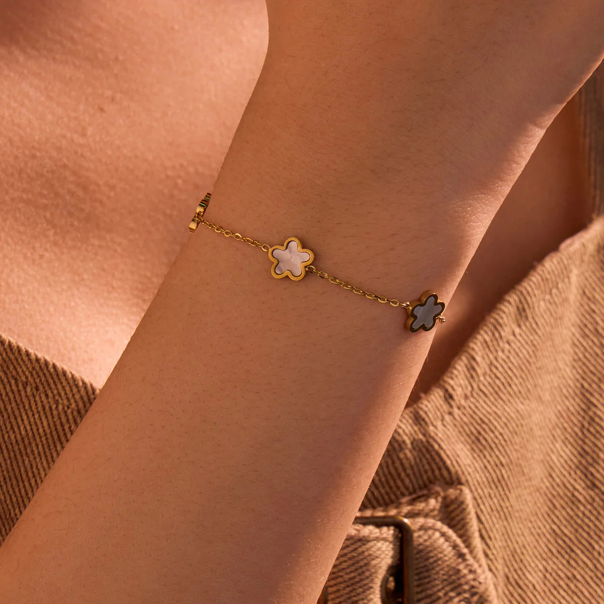 Emilynn Fritillaria Clover Bracelet