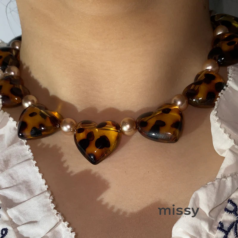 Indya Pearl Charm Choker