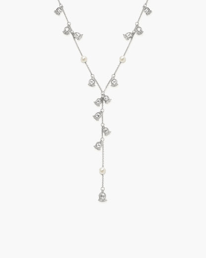 Jaylynn Pearl Lariat Necklace