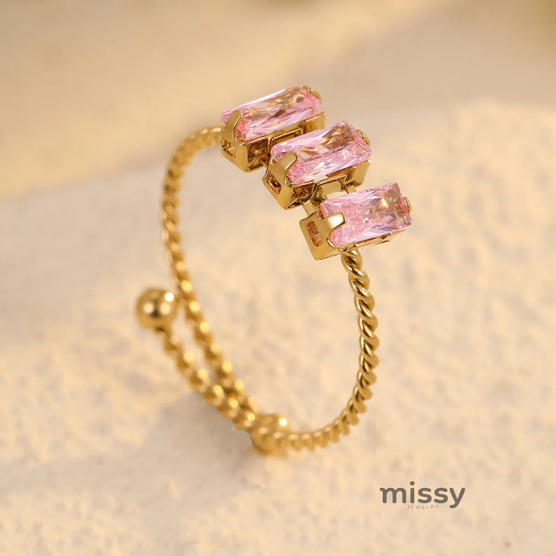Karsyn Zircon Open Ring