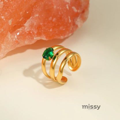 Kayra Colorful Zircon Ring
