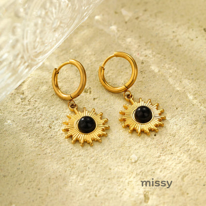 Loghan Delicate Sunflower Stud Earrings
