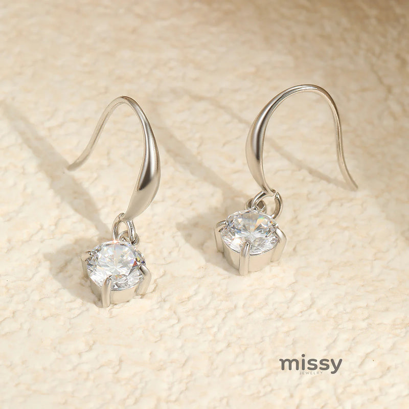 Viviann Zircon Claw Earrings