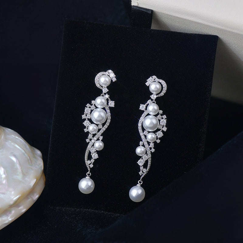 Moonlit Sonata Pearl Earrings