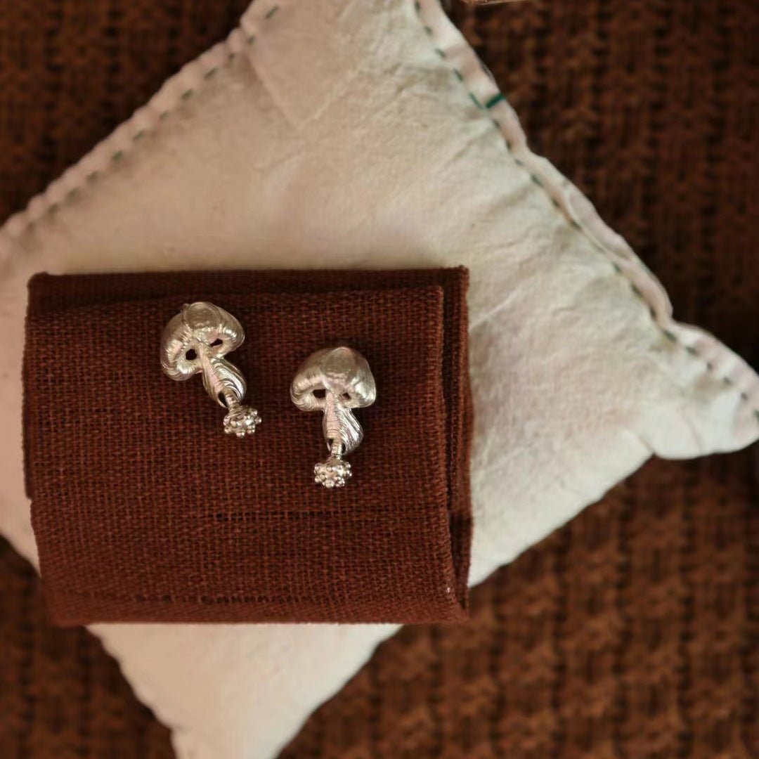[] Mushroom Earrings
