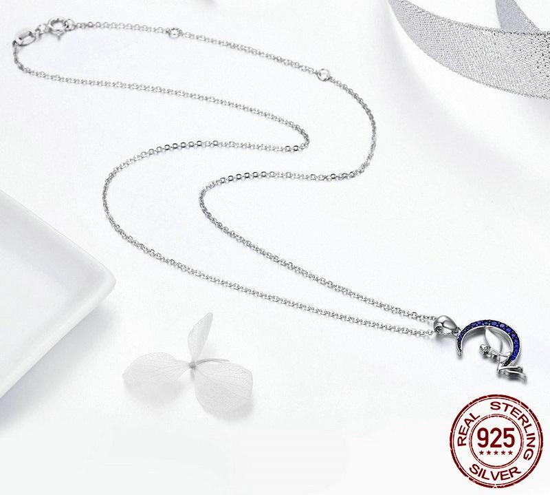 Blue Moon Fairy Sterling Silver Necklace