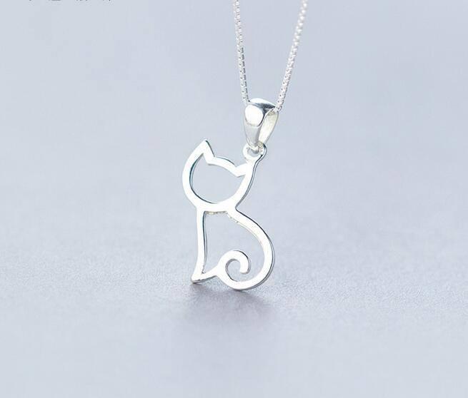 Cat Silver Necklace