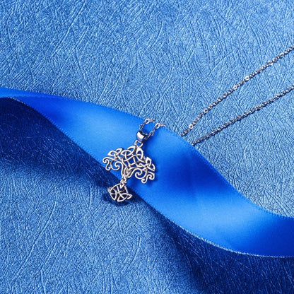 Celtic Tree of Life Silver Necklace