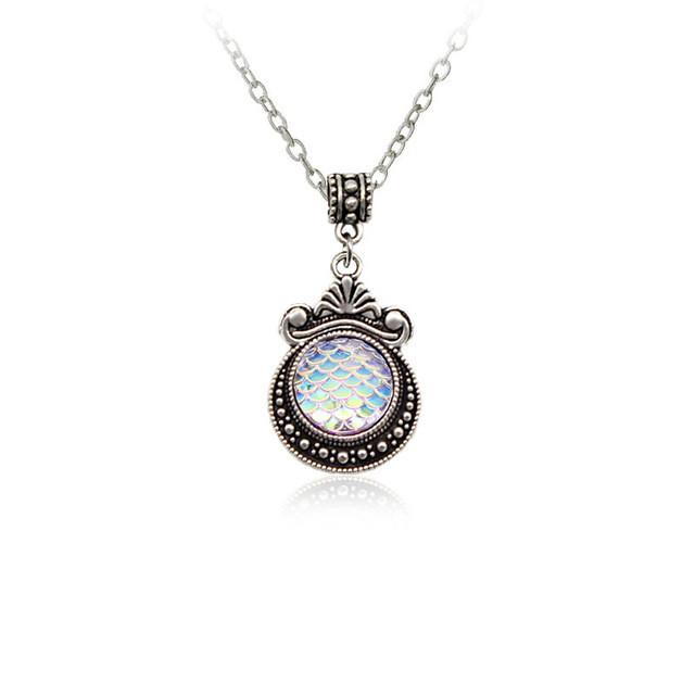 Colorful Mermaid Scale Necklace