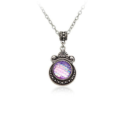 Colorful Mermaid Scale Necklace