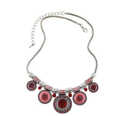 Colorful Bead Pendant Necklace