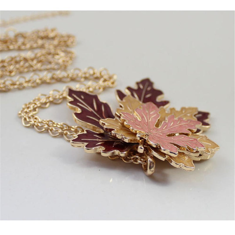 Golden Maple Leaf Necklace