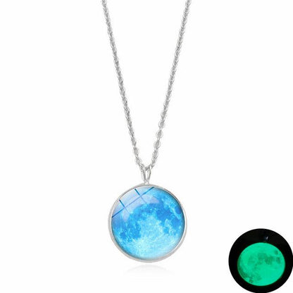 Magical Glow in the Dark Moon Necklace
