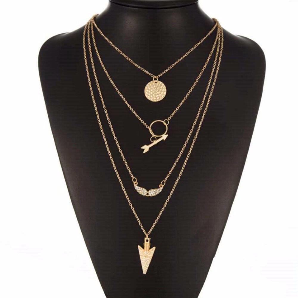 Multilayer Arrow Summer Necklace