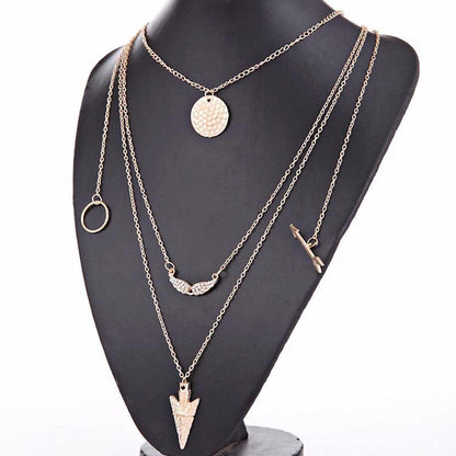 Multilayer Arrow Summer Necklace