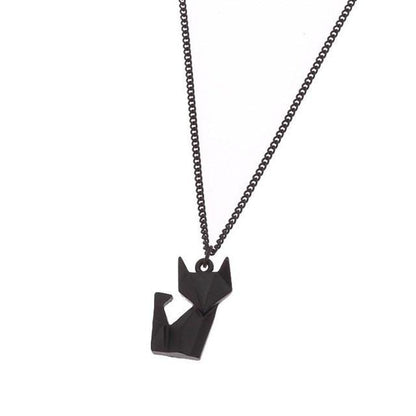 Origami Cat Necklace