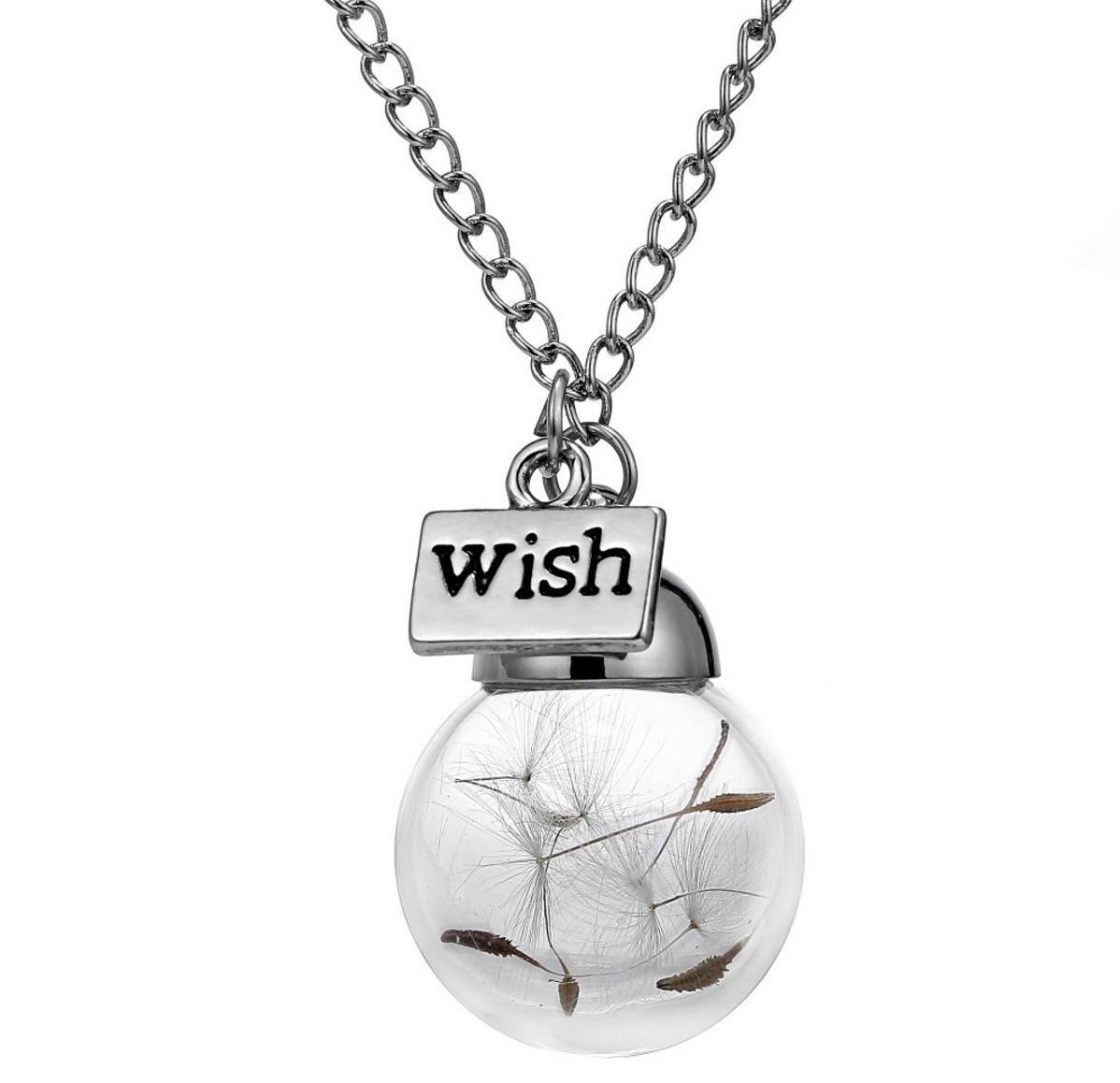 Real Dandelion Seeds Necklace