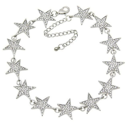 Rhinestone Stars Necklace