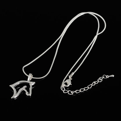 Silver Horse Head Necklace