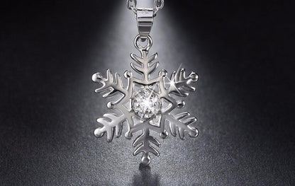 Snowflake Sterling Silver Necklace